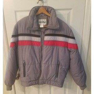 Vintage Kitzbuhel Grey Puffer Winter Ski Jacket Mens XL